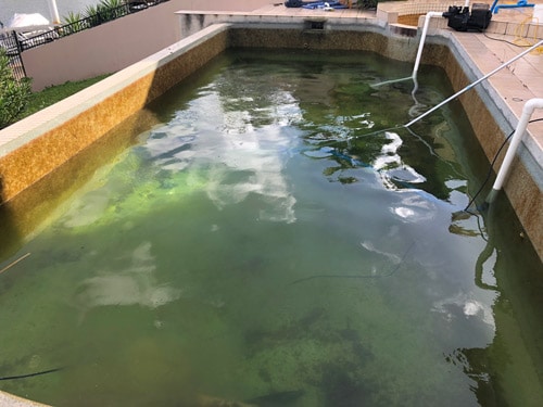 Pool Before Restoration - Pool Service in Gold Coast & Tweed Coast